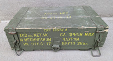 Vintage Yugoslav Metak 7.62x39 M67 Wood Ammo Crate / Box Green Yugo Military picture