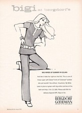 1970 Vintage Print Ad Bergdorf-Goodman Bigi Fashion Illustration Betty Lane NY picture