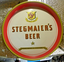 VINTAGE  STEGMAIER Brewing Co Wilkes Barre BEER  METAL BEER TRAY  Stegmaier's picture