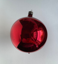 VTG Jumbo Free Blown Heim Round Xmas Ornament 4