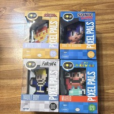 PDP Pixel Pals Light-Up Figures White Link Sonic Vault Boy Mario picture