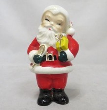 Vintage NORCREST Christmas SANTA CLAUS Candy Cane Salt Pepper SHAKER Japan RARE picture