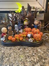 Peanuts Halloween Welcome Great Pumpkin Danbury Mint Lighted Statue picture