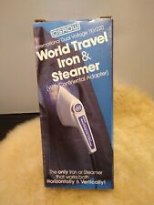 OSROW WORLD TRAVEL IRON AND STEAMER WITH TRAVEL CASE & ADAPTOR - GOOD CONDITION picture