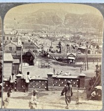 Antique Stereoview Russia Japan War Russian Fortified Heights Port Arthur 1904 picture