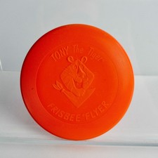 Tony the Tiger Frisbee Flyer Vintage Orange Small Kellogg's 1988 picture