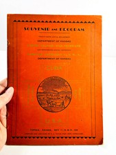 RARE 1936 Kansas Spanish War Veterans Program Book HISTORY photos WOW topeka picture