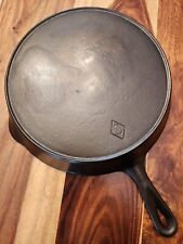CHF (Chicago Foundry) Cast Iron Skillet #9, Diamond Logo, Heat Ring picture
