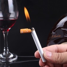 Creative Mini Metal Cigarette Lighter 1:1 Scale Refillable Gas Pocket Lighter picture