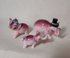 Miniature * PINK Elephant Family * Figurines (3) * Out on the Town picture