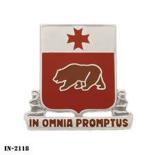 201st Support Battalion ~ In Omnia Promptus ~ US Army DUI Crest Pin ~ NEW  picture