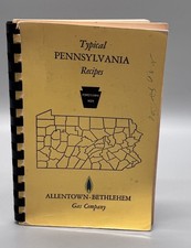 Vintage Typical Pennsylvania PA Recipe Book ALLENTOWN BETHLEHEM GAS COMPANY picture