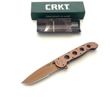 CRKT M16-14D Folding Knife AUS-8 Desert Tan Blade Copper Aluminum Handle picture