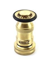 QWORK 1-1/2 NST/NH Brass Fire Hose Spray Nozzle, Heavy Duty Fire Equipment, Indu picture