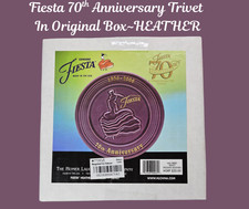 Homer Laughlin FIESTA 70th Anniversary Trivet In Original Box-HEATHER picture