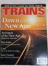 TRAINS Magazine January 2001 Issue Alco PAs,Coal Demise, PTC, BNSF Trinidad Hill picture