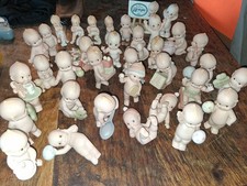Vintage  Kewpie Lot- Set Of 35 1990's Jesco Enesco Rose O'Neill Bisque Porcelain picture