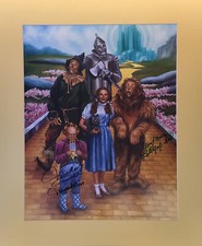 Wizard of Oz Litho Signed by Original Cast Members J. Maren and Mickey Carroll   picture