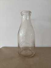 Vintage Milk Bottle Lester B Carr Glass One Quart South Dartmouth Massachusetts picture