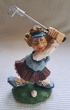 David Frykman #3084 Woman Golfing Figurine 1998 picture