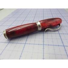 Jean Pierre Lepine Attila Little Fatty Ballpoint Pen Marbled Red France picture