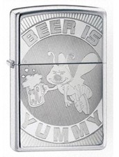 Zippo Beer is Yummy High Polish Chrome 24047 picture