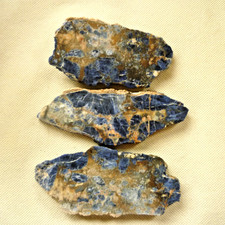 Beautiful Namibian Sodalite Slab for Cabbing Collecting, Deep Blue & White Swirl picture