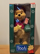 Vtg 1996 Telco Winnie the Pooh Motion-ettes Animated Christmas Figure picture