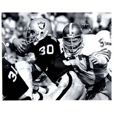 1970s Press Photo Football NFL Raiders Running Back Mark Van Eeghen 8x10