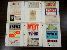 90 - 1930's/1940's Vintage Lot of Ham Radio DX QSL Cards Rare Prefixes picture