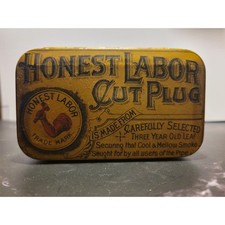 Honest Labor Cut Plug Tin - R.A.Patterson Tobacco Co. Richmond Va. picture