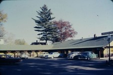 VTG 1957 Minocqua Wisconsin Lakeview Motel Roadside 1950s Cars 35mm Film Slide picture