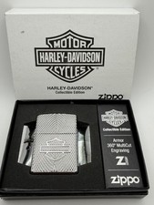 Harley Davidson Collectible The Year Deep Carve Armor 2024 Zippo Lighter 46022 picture