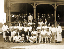 1918 British & American Cricket Teams Old Vintage Photo 8.5