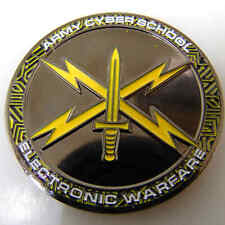 ARMY CYBER SCHOOL ELECTRONIC WARFARE 17OB WOBC CLASS OF 2021 CHALLENGE COIN picture