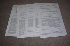 5x 1848 Resolutions from Mississippi RE: School, Stage Routes, etc Gov Docs picture