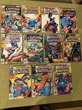 Captain America (lot Of 11) Bronze Age Marvel Comics 1978-1979 picture