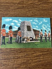 Vintage Toronto Ontario Canada Soldiers At Old Fort York Postcard picture