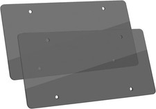 Slim Flat Unbreakable License Plate Covers - Set of 2 picture