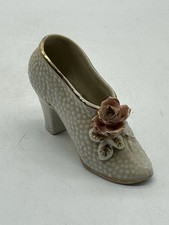 Mini Porcelain Shoe/Slipper with Applied Flowers Germany picture