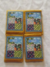 VINTAGE 4 HOME MADE TALLY TWO TABLE PROGRESSIVE FELT SCORE PADS picture