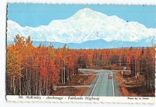 Postcard Mt. McKinley Anchorage-Fairbanks Highway Alaska USA picture