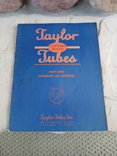 1930s Custom Built Taylor Transmitting Tubes Inc. Catalog/manual 8 1/2 X 10 1/2