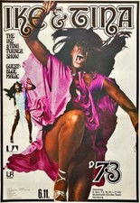 Ike and Tina Turner Review Poster Hamburg 1973 Re-Print  #SF3  4x6 picture