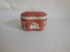Wedgwood Terracotta Jasperware Pegasus Box w/ small chip picture