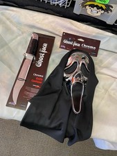 GHOSTFACE CHROME MASK and Knife Set. Official Funworld. Brand New. Collectible. picture