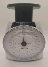 Retro Salter Chrome Kitchen Scale 6 Lbs 8 Oz Vintage Working  picture