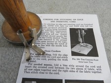 RARE  Vtg SINGER feet CORDING pair # 160687 # 160688 Model 301 401 403 500 && picture