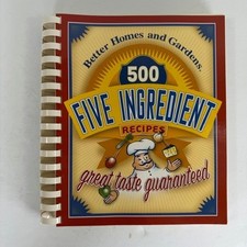 Better Homes & Gardens 500 Five-Ingredient Recipes Cookbook Spiral Bound picture