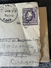 1918 WWI Letter Germany Bible Prophecy Rev 13 South Dakota Historical Ephemera picture